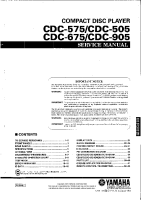 Yamaha CDC-905 - Service Manual 